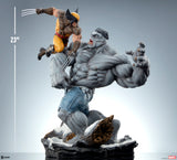 PRE-ORDER: Sideshow Collectibles Marvel Comics Grey Hulk vs Wolverine