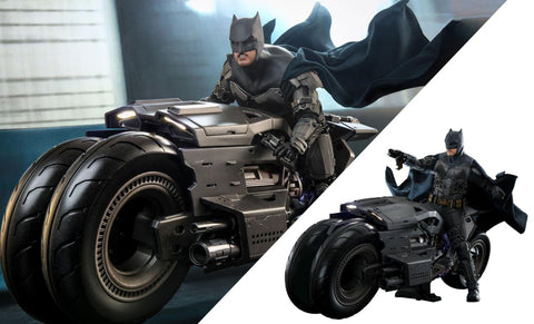 Hot Toys The Flash: Batman and Batcycle Sixth Scale Figure Set