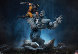 PRE-ORDER: Sideshow Collectibles Marvel Comics Grey Hulk vs Wolverine