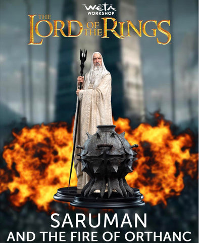 Weta Workshop The Lord of the Rings Saruman The White Wizard and the Fire of Orthanc 1/6 Scale Exclusive Statue