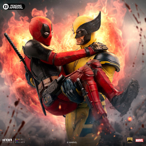 PRE-ORDER: Iron Studios Marvel Comics Deadpool & Wolverine Deluxe Art Scale 1/10 Statue