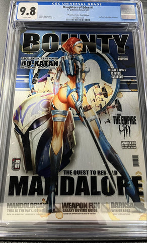 CGC 9.8 Daughters of Eden #1 Mandalore Retro Metal Edition Big Time Collectibles Exclusive - collectorzown