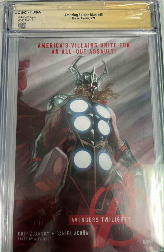 CGC 9.8 Signature Series Amazing Spider-Man #45 Signed by John Romita