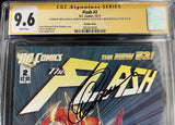 CGC Signature Series 9.6 Flash #2 Variant Signed by Greg Capullo, Francis Manapul & Brian Buccellato - collectorzown