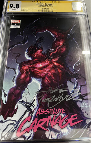 CGC Signature Series 9.8 Absolute Carnage #1 Variant Cover Signed by InHyuk Lee - collectorzown