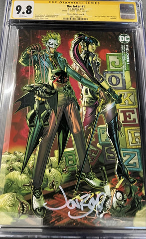 CGC Signature Series 9.8 The Joker #1 Signed by Jonboy Meyers Variant Cover B - collectorzown