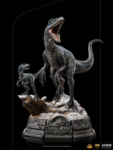 Iron Studios Jurassic World Dominion Blue and Beta 1/10 Art Scale Statue