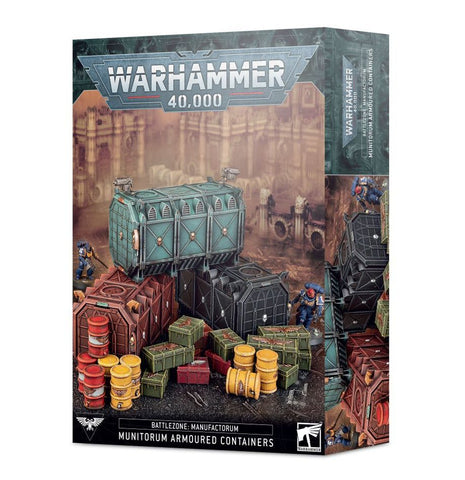 Games Workshop Warhammer 40,000 Battlezone: Manufactorum Munitorum Armoured Containers - collectorzown