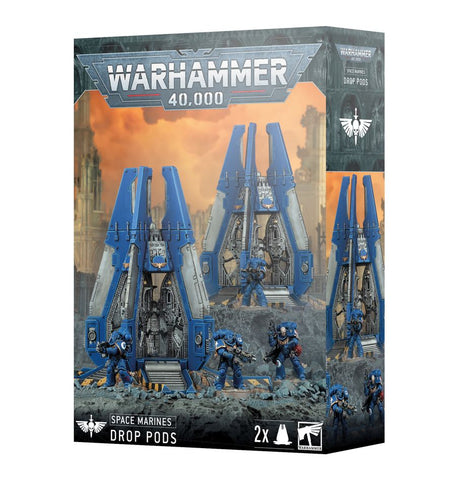 Games Workshop Warhammer 40,000: Space Marines Drop Pods - collectorzown