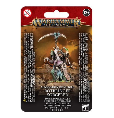 Games Workshop Warhammer Age of Sigmar: Maggotkin of Nurgle Rotbringer Sorcerer - collectorzown