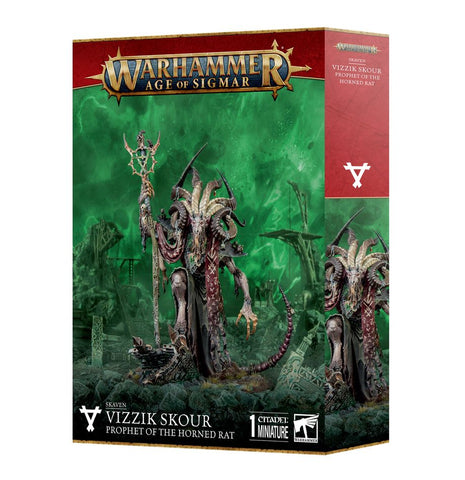Games Workshop Warhammer Age of Sigmar: Skaven Vizzik Skour, Prophet of the Horned Rat - collectorzown