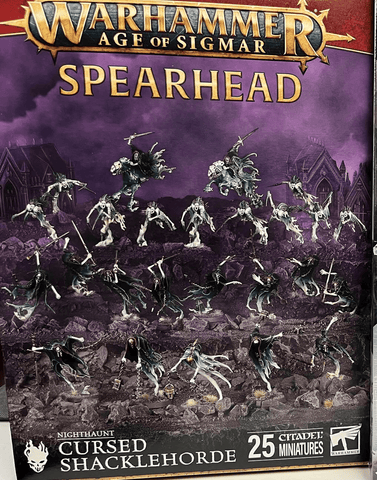 Games Workshop Warhammer Age of Sigmar: Spearhead: Nighthaunt: Cursed Shacklehorde - collectorzown
