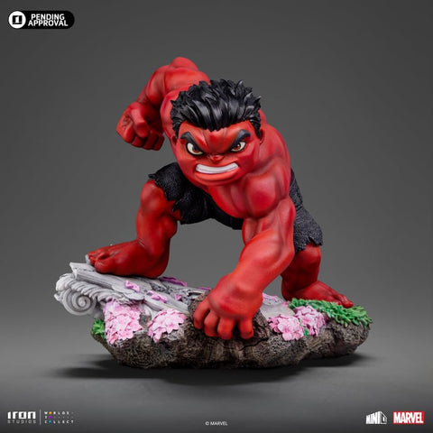 Iron Studios Marvel Studios Captain America: Brave New World Red Hulk Minico Statue - collectorzown