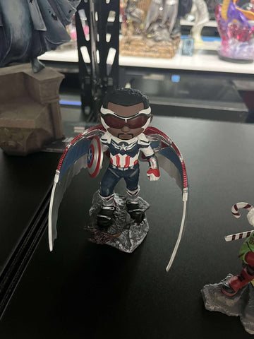 Iron Studios Marvel Studios Falcon and the Winter Soldier: Captain America Sam Wilson Minico Statue - collectorzown