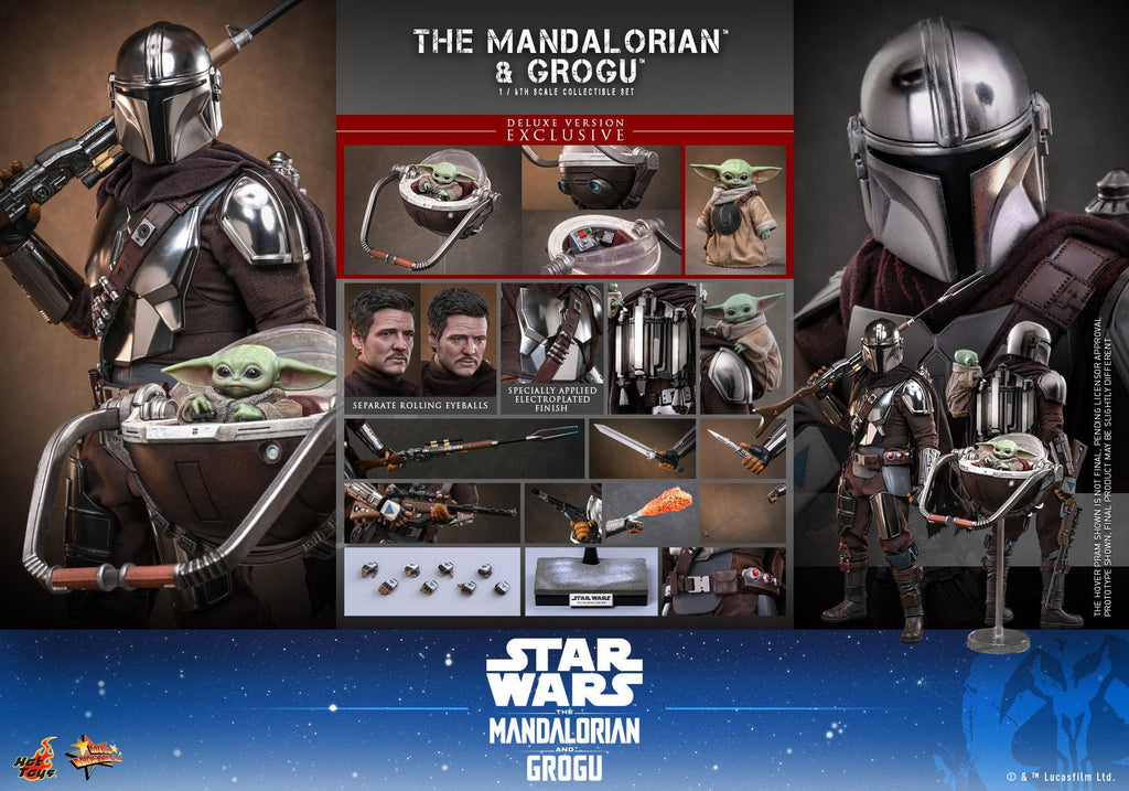 PRE-ORDER: Hot Toys Star Wars The Mandalorian and Grogu (Deluxe Versio
