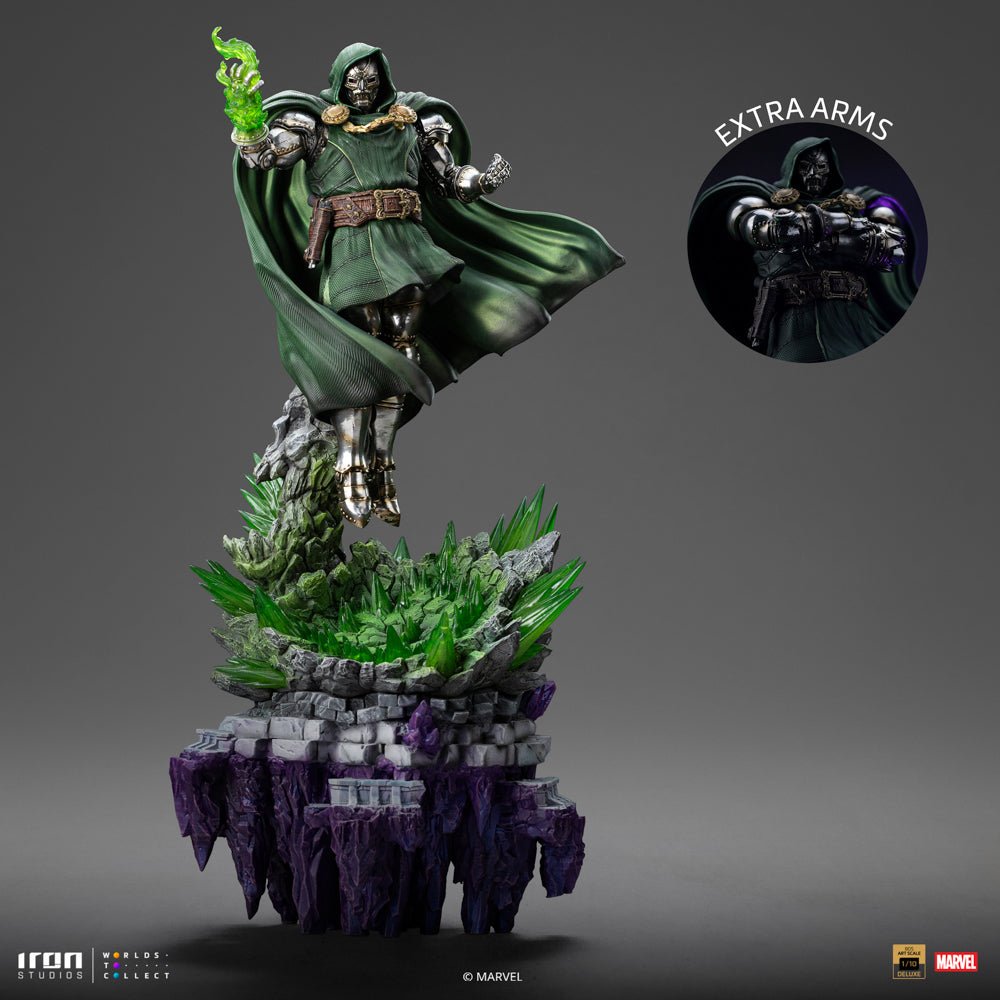 PRE-ORDER: Iron Studios Marvel Comics Doctor Doom Deluxe Art Scale 1/1