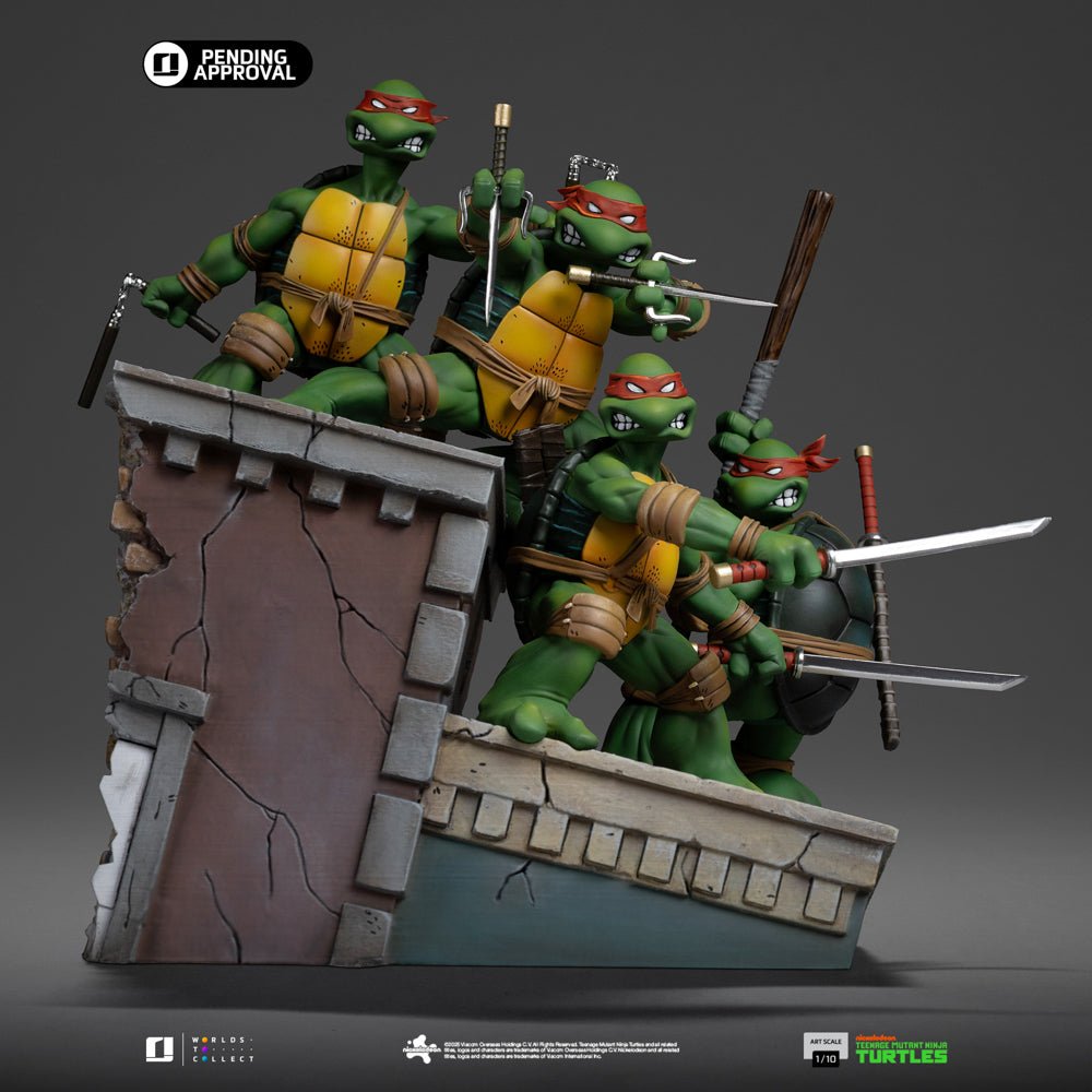 PRE-ORDER: Iron Studios TMNT 1st Cover Set Deluxe Art Scale 1/10 Statu