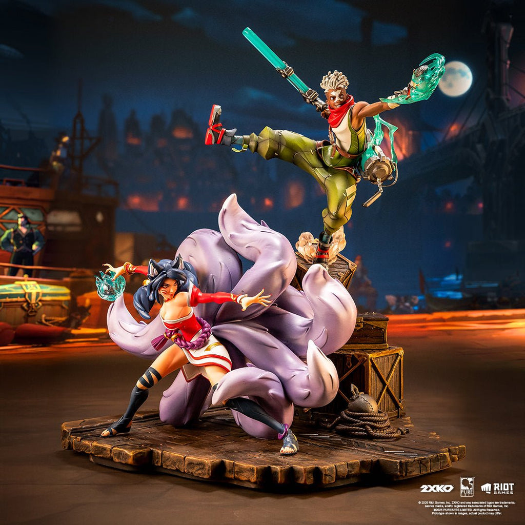 PRE-ORDER: PureArts League of Legends 2XKO: Ekko & Ahri 1:10 Scale Sta
