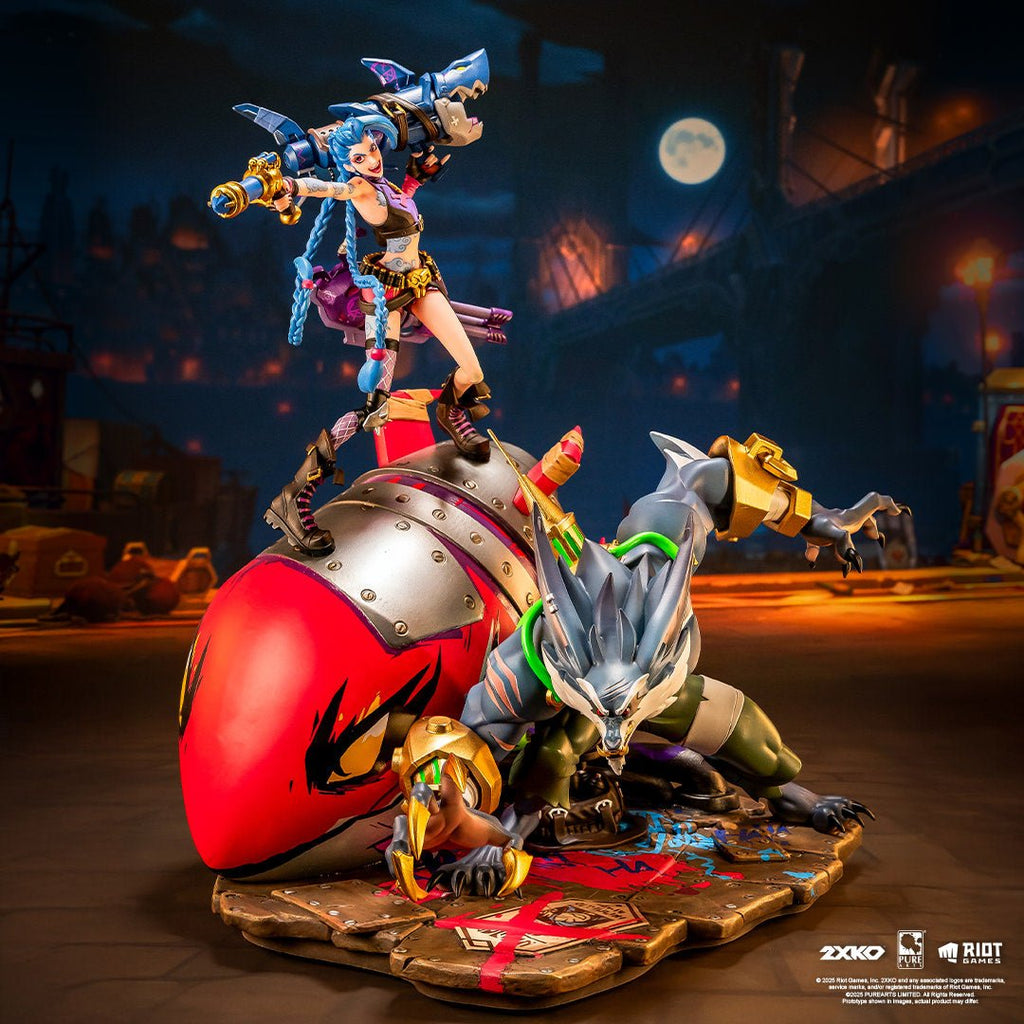 PRE-ORDER: PureArts League of Legends 2XKO: Jinx & Warwick 1:10 Scale