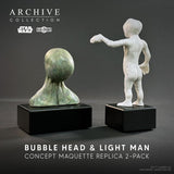 PRE - ORDER: Regal Robot Star Wars Archive Light Man & Bubble Head Concept Maquette Replica 2 - pack – Numbered Edition - collectorzown