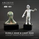 PRE - ORDER: Regal Robot Star Wars Archive Light Man & Bubble Head Concept Maquette Replica 2 - pack – Numbered Edition - collectorzown