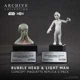 PRE - ORDER: Regal Robot Star Wars Archive Light Man & Bubble Head Concept Maquette Replica 2 - pack – Numbered Edition - collectorzown