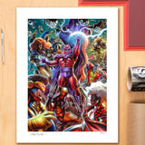 PRE - ORDER: Sideshow Collectibles Marvel Comics Magneto: Master of Magnetism Art Print - collectorzown