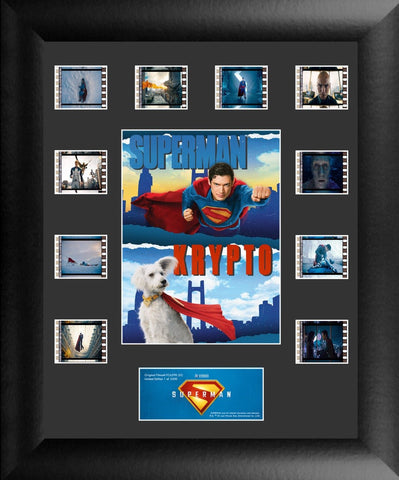 Superman (2025) (Superman & Krypto) Mini Montage Framed FilmCells™ Presentation USFC6598 - collectorzown