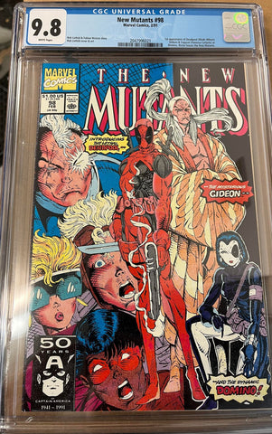 CGC 9.8 New Mutants #98 First Appearance of Deadpool Gideon & Copycat as Domino 1991 - collectorzown
