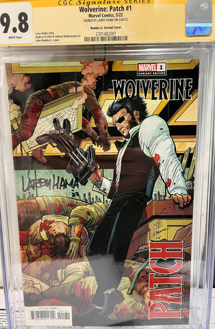 CGC 9.8 Signature Series Wolverine: Patch #1 Romita Jr Variant Cover Signed by Larry Hama - collectorzown