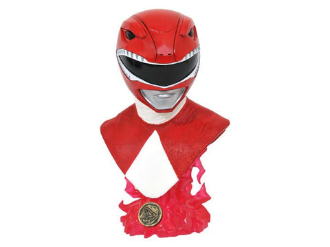 Diamond Select Mighty Morphin Power Rangers Legends in 3D Red Ranger 1/2 Scale NYCC 2021 Exclusive Bust - collectorzown
