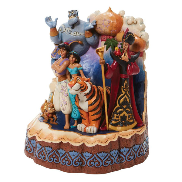Enesco Disney Traditions Carved by Heart Aladdin Statue - collectorzown