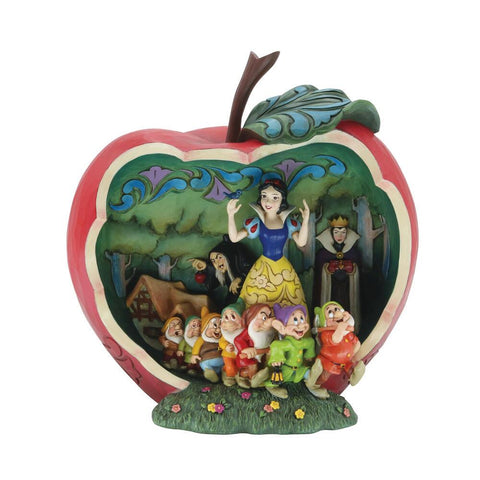 Enesco: Enesco Disney Traditions Snow White Apple Scene - collectorzown