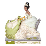 Enesco: Enesco Disney Traditions White Woodland Tiana w/Louie Statue - collectorzown