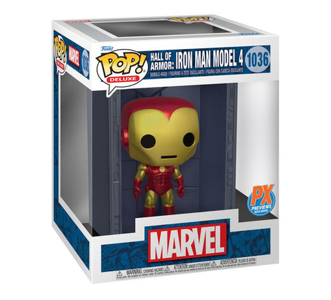 Funko Pop! Deluxe Hall Of Armor: Iron Man Model 4 #1036 PX Previews Exclusive - collectorzown