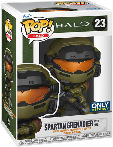 Funko Pop! Games: Halo Infinite Spartan Grenadier(HMG) #23 Best Buy Exclusive - collectorzown