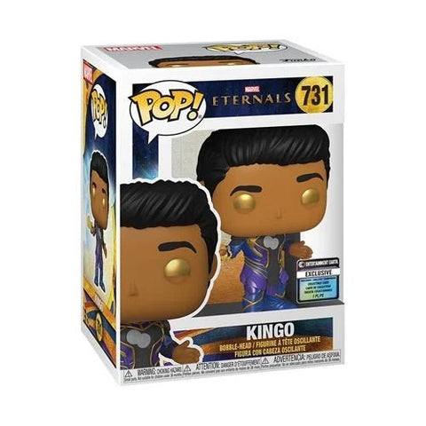 Funko Pop! Marvel: The Eternals Kingo with Collectible Card #731 Entertainment Earth Exclusive - collectorzown