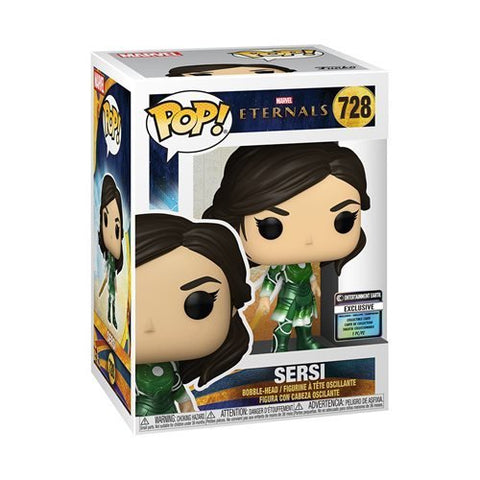 Funko Pop! Marvel: The Eternals Sersi with Collectible Card #728 Entertainment Earth Exclusive - collectorzown
