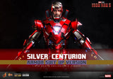 Hot Toys Iron Man 3 Iron Man Mark XXXIII Silver Centurion (Armor Suit Up Version) Sixth Scale Figure - collectorzown