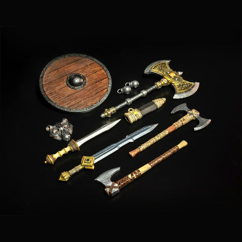 PRE-ORDER: Four Horsemen Mythic Legions: Rising Sons Barbarian Weapons Pack - collectorzown