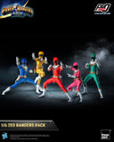 PRE-ORDER: Threezero Power Rangers Zeo FigZero Zeo Rangers Pack 1:6 Scale Figures - collectorzown