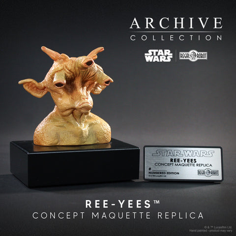 PRE-ORDER: Regal Robot Star Wars Archive Collection Ree-Yees Concept Maquette Replica Numbered Edition