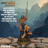 Mezco Toyz Conan the Barbarian Static-6 Conan and Valeria 1/6 Scale Statue