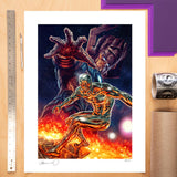 PRE-ORDER: Sideshow Collectibles Galactus and the Silver Surfer Art Print by Artist Lee Bermejo