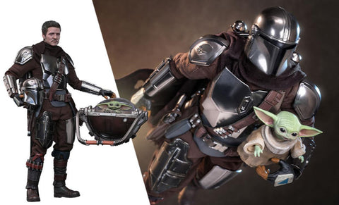 PRE-ORDER: Hot Toys Star Wars The Mandalorian and Grogu (Deluxe Version) Sixth Scale Figure Set
