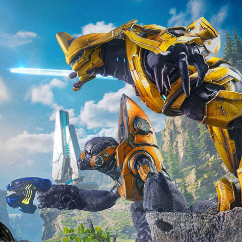 PRE-ORDER: Prime 1 Studio Halo: Campaign Evolved Elite Zealot & Grunt Minor: Covenant Assault (Bonus Version) Quarter Scale Statue