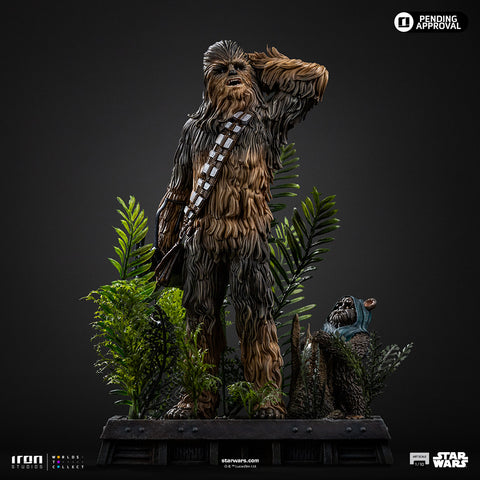 PRE-ORDER: Iron Studios Star Wars Chewbacca and Tokkat 1/10 Art Scale Statue