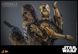 Hot Toys Star Wars: The Empire Strikes Back Chewbacca with Disassembled C-3PO Sixth Scale Figure