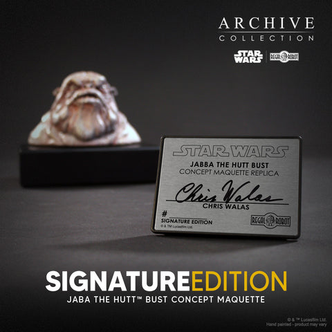 PRE-ORDER: Regal Robot Star Wars Archive Collection Jabba the Hut Bust Concept Maquette Replica Chris Walas Signature Edition