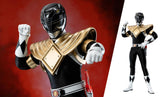 Threezero Mighty Morphin Power Rangers Dragon Shield Black Ranger Sixth Scale Figure